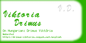 viktoria drimus business card