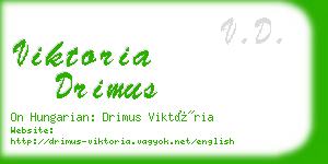 viktoria drimus business card